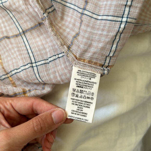 Free People Summer Plaid - Light Pink - Picture 8 of 8